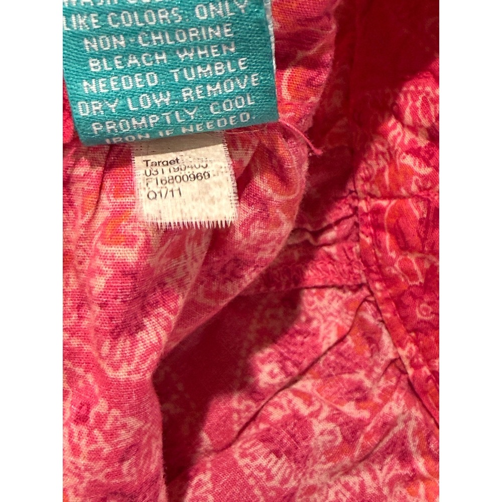 Calypso St Barth for Target Pink Medallion Ruffle Dress 2T Rosette Detail Cotton - Picture 5 of 7